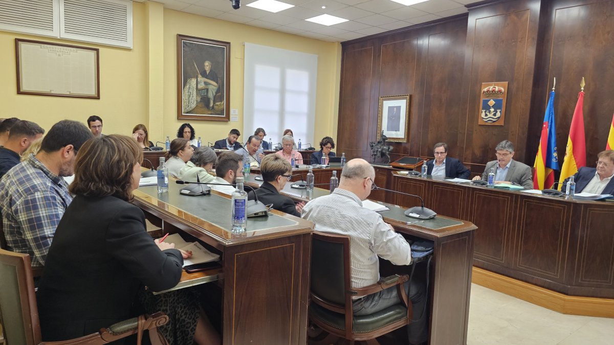 Momento de pleno del Ayuntamiento