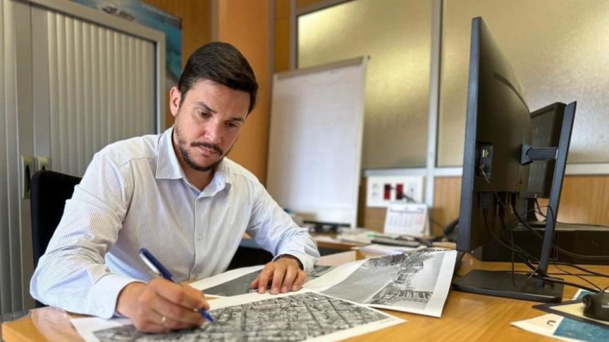 El concejal de Infraestructura Pública, Cristian Palomares