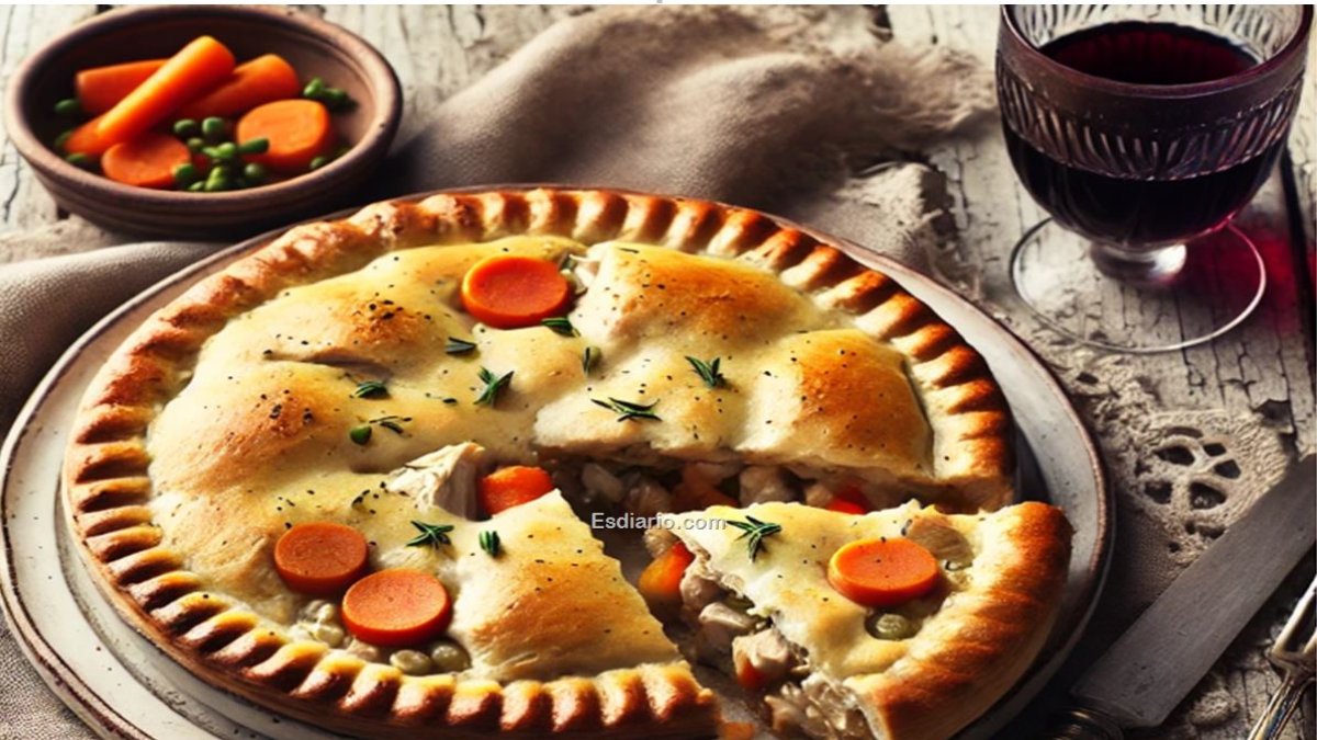 Pastel de pollo y verduras