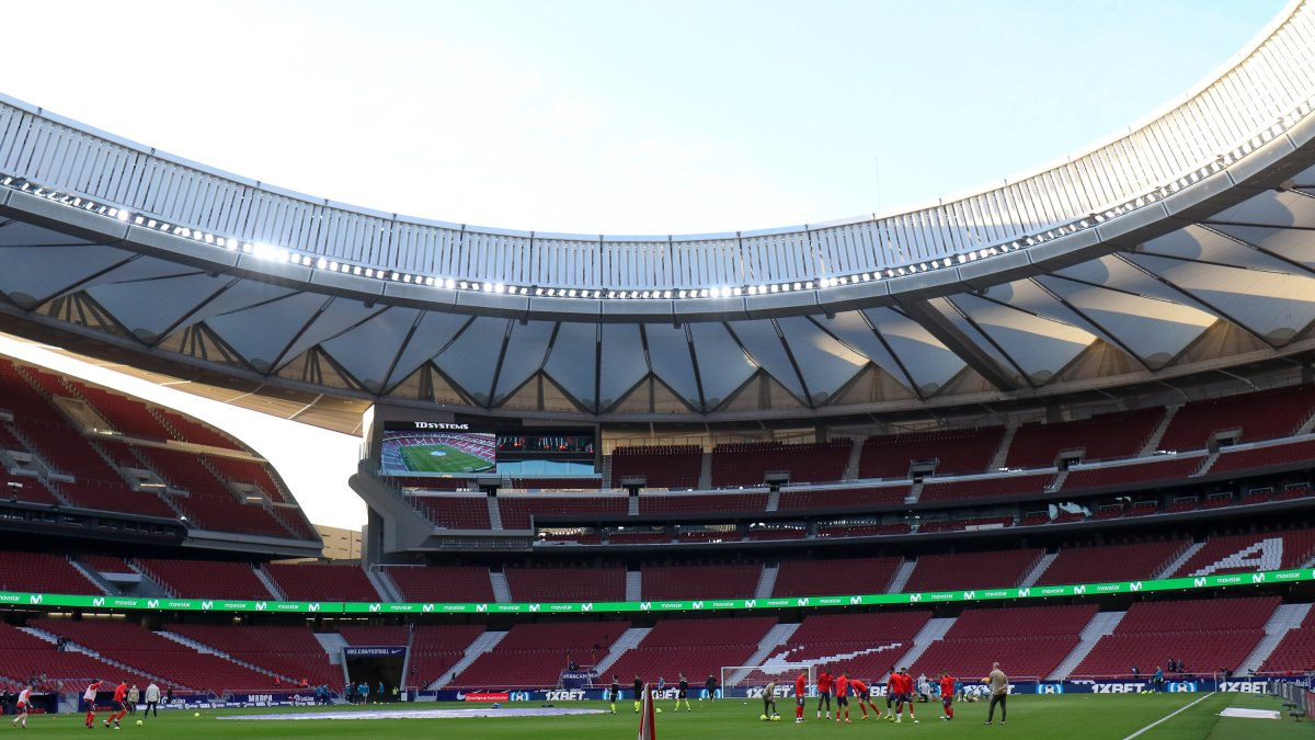 El Metropolitano antes de un partido.