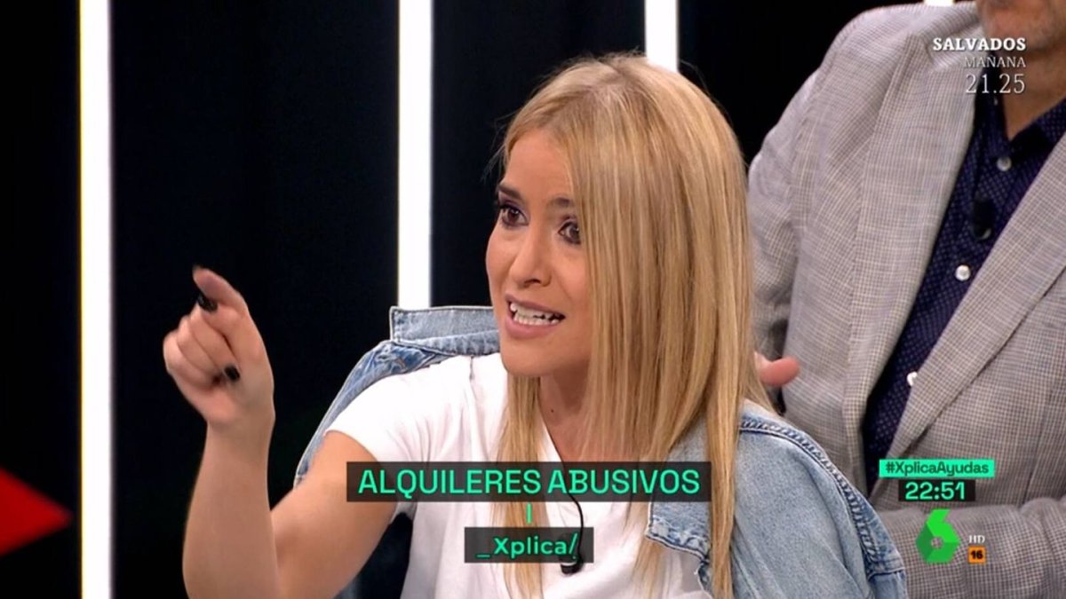 Afra Blanco, en uno de los debates de Xplica en laSexta.