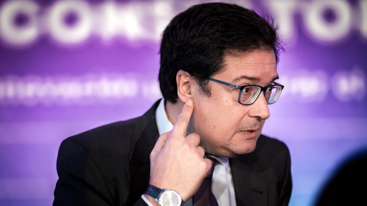 Óscar López, este miércoles, en un acto en Madrid.