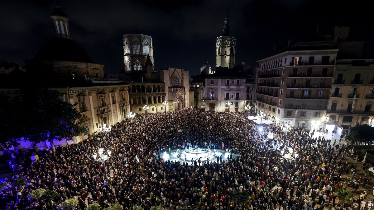 Manifestación de este pasado sábado por la gestión política de la DANA.