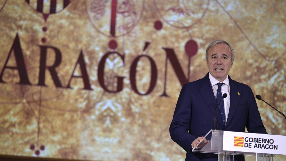 El presidente de Aragón, Jorge Azcón.