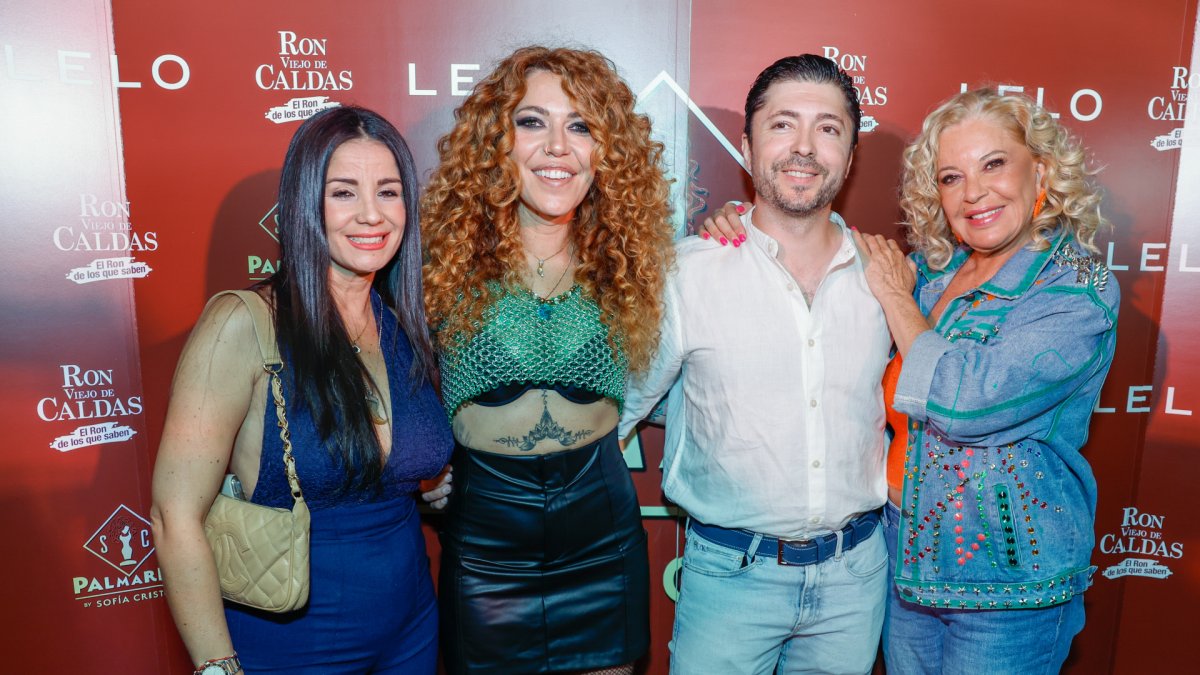 Sofía Cristo, Barbara Rey and Ángel Cristo, en el año 2023.