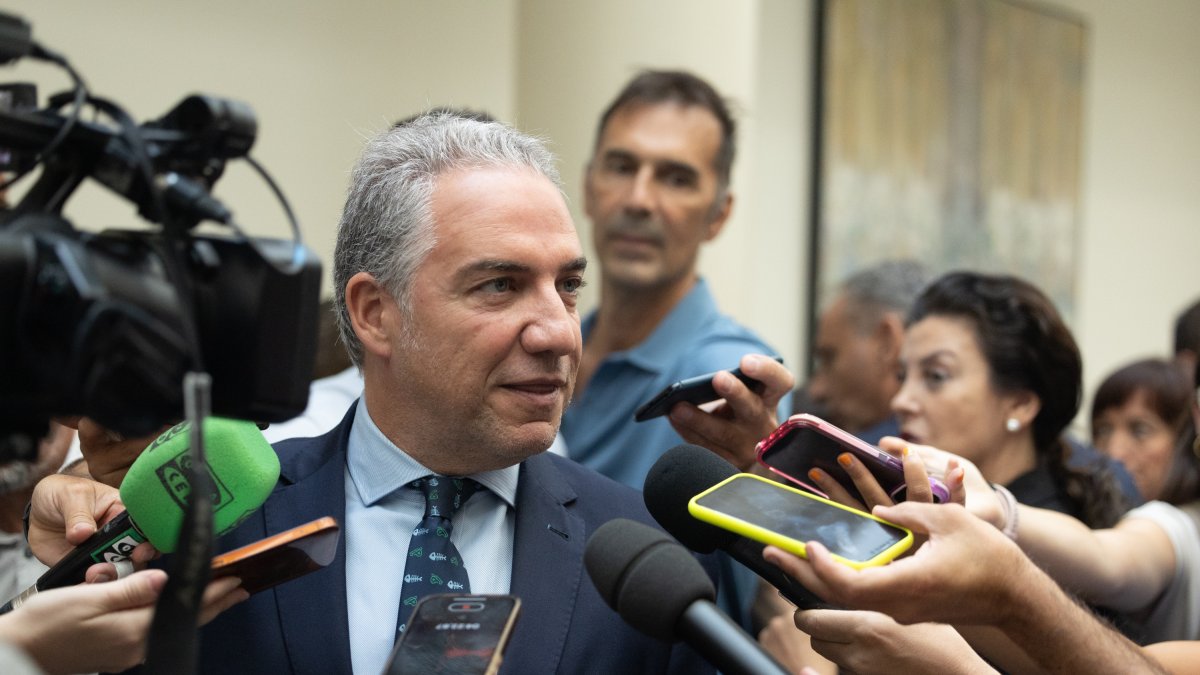 (El dirigente del PP, Elías Bendodo, en una imagen de archivo.