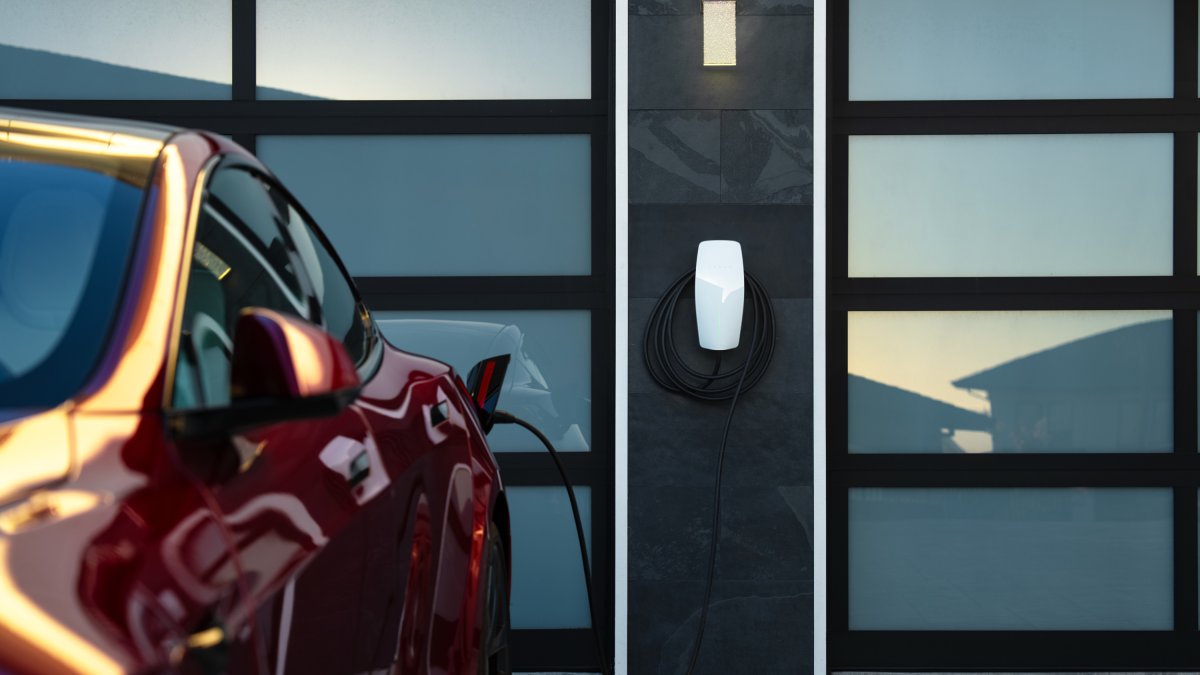 Cargador de pared de Tesla.