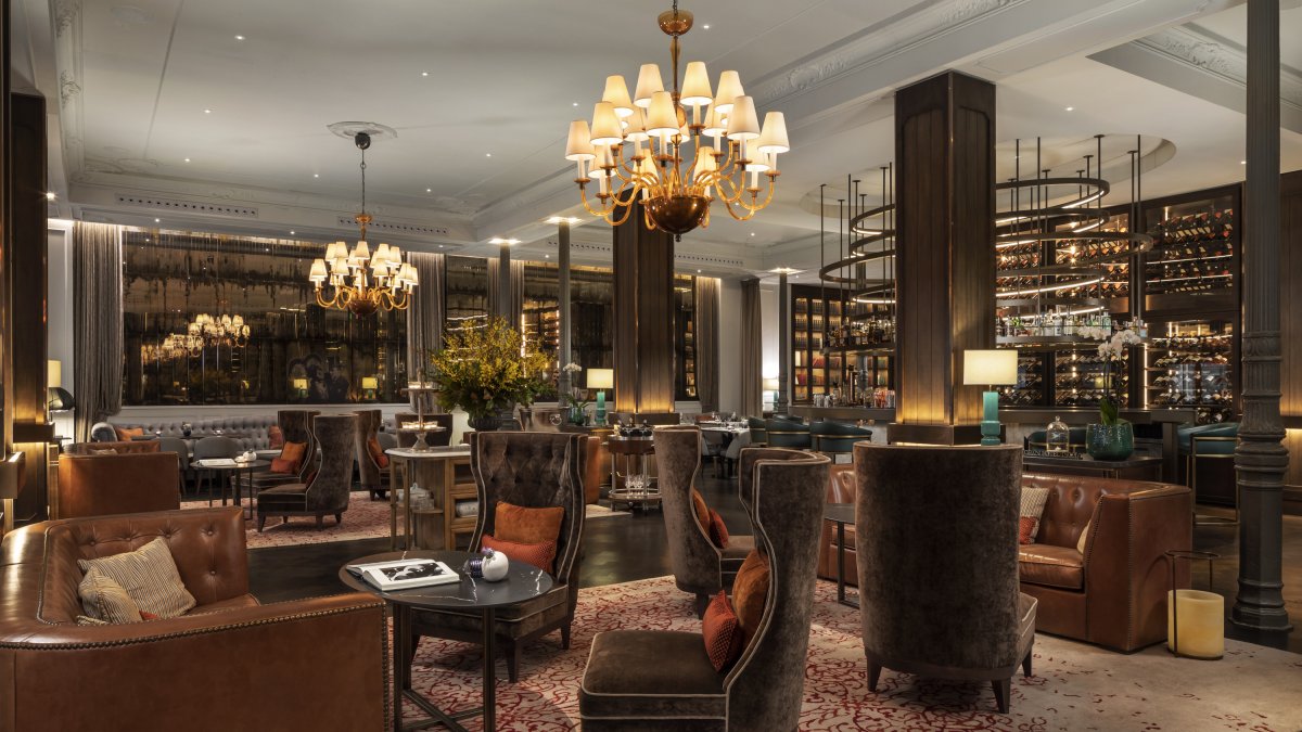 Imagen del lobby del Gran Hotel Inglés.