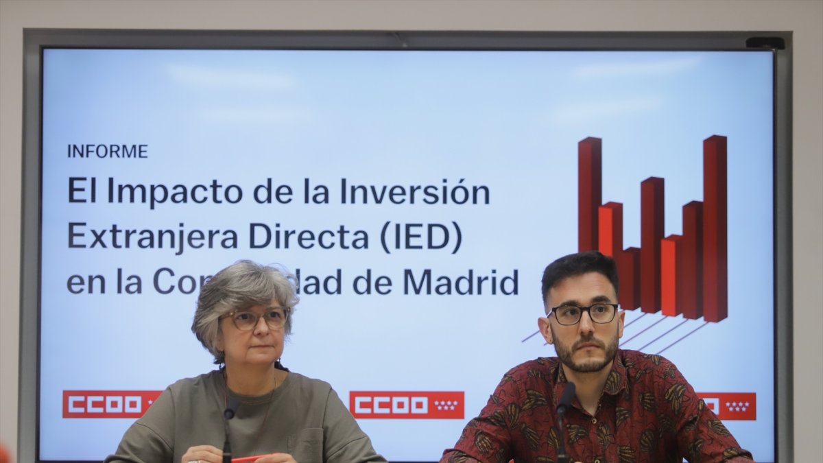 (Foto de ARCHIVO)
CCOO Madrid presenta el informe 'El impacto de la inversión extranjera directa en la Comunidad de Madrid'