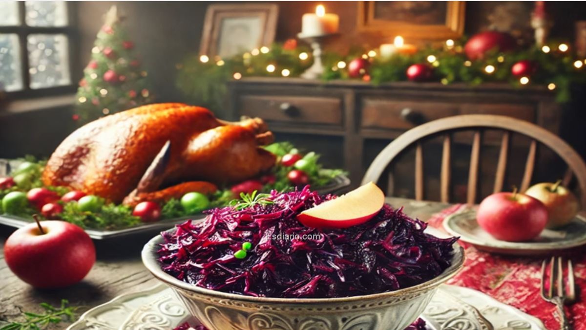 Lombarda con manzana fácil