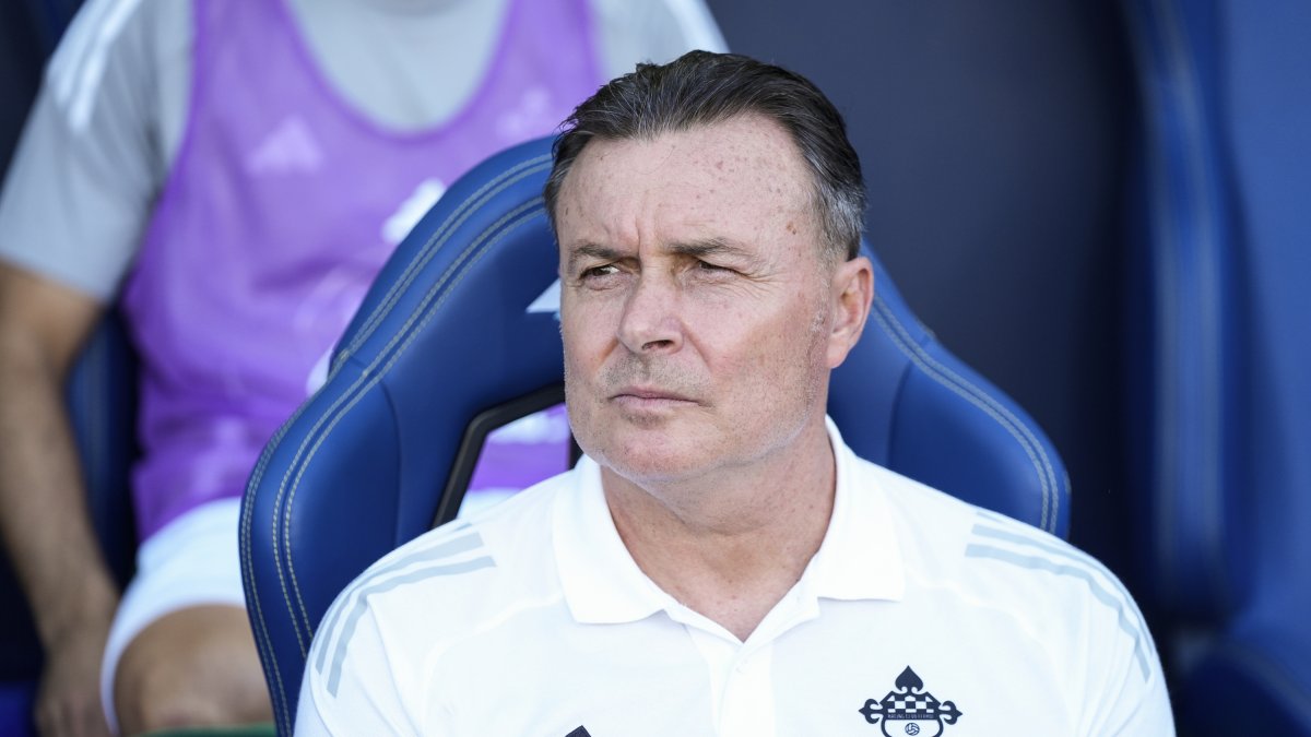 Cristóbal Parralo, entrenador del Racing de Ferrol.
