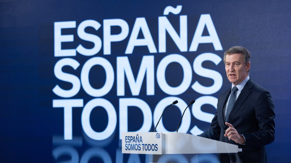 Alberto Núñez Feijóo hace el balance de 2024
