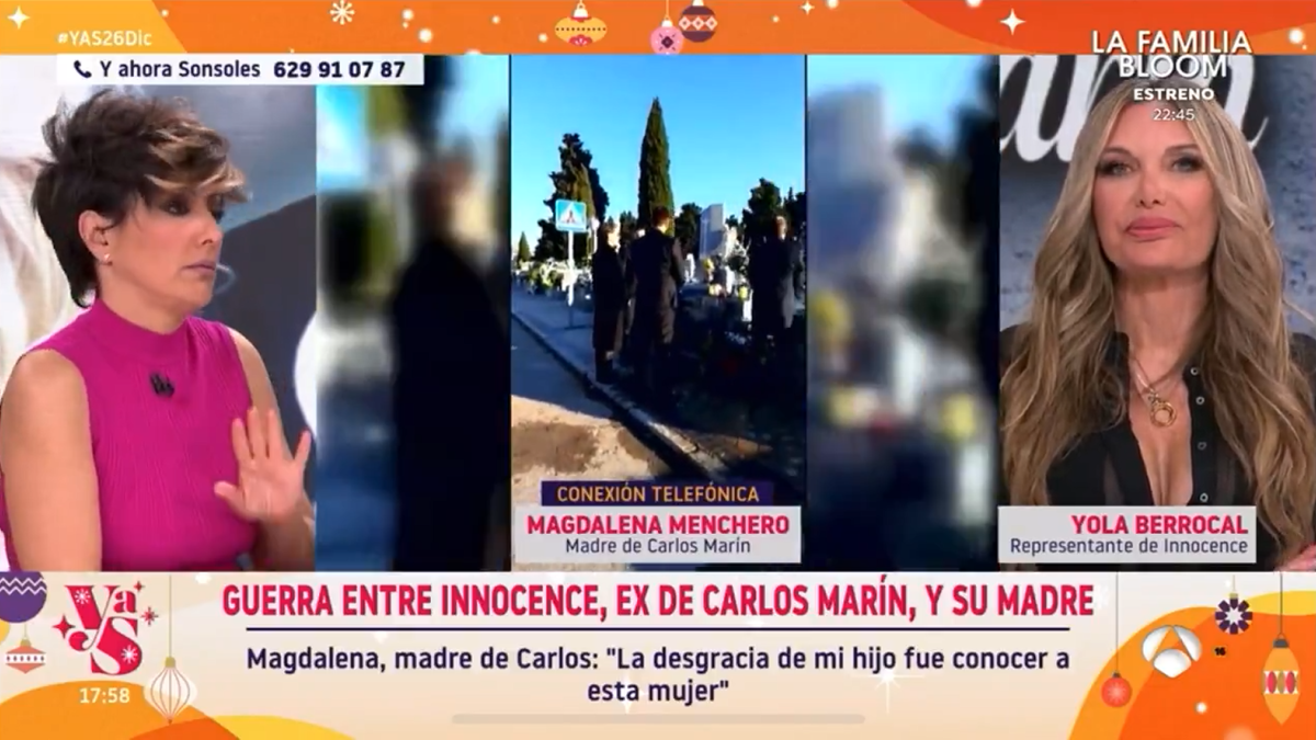 Sonsoles Ónega y Yola Berrocal escuchando a la invitada