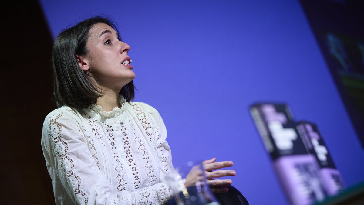 La exministra de igualdad y eurodiputada de Podemos, Irene Montero