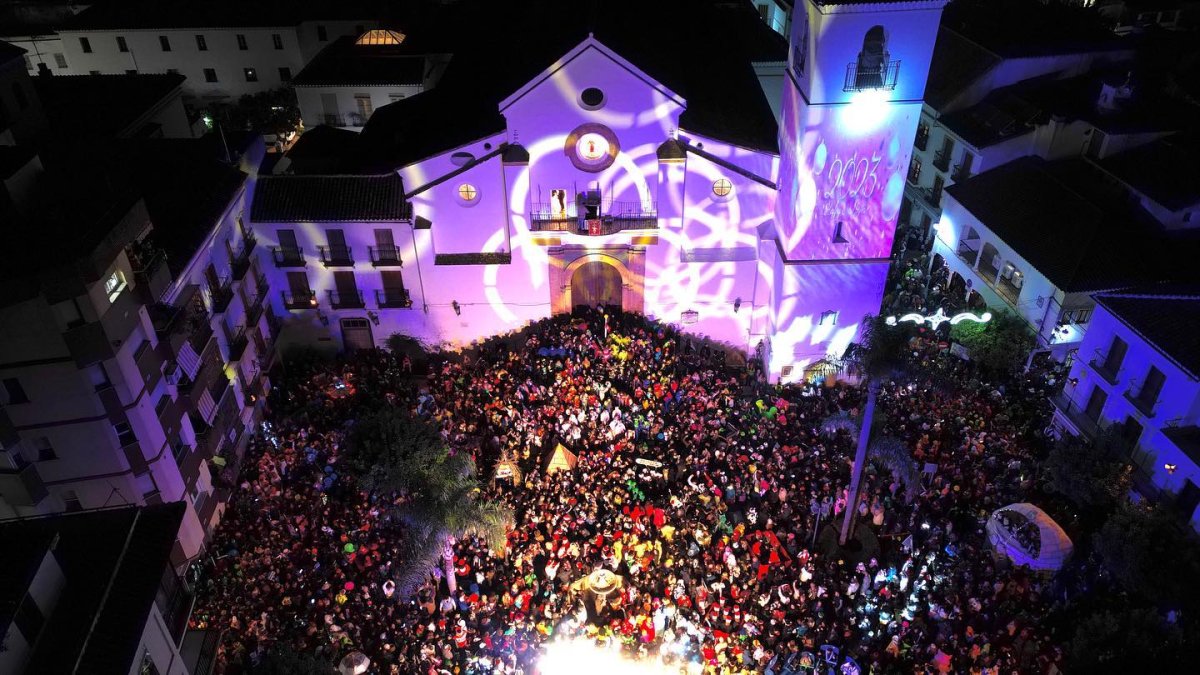 Fiesta de Nochevieja en Coín, Málaga.