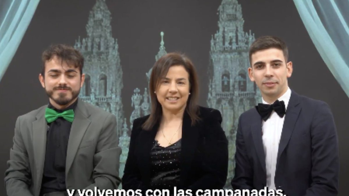 Los Mozos de Arousa y Ana Vázquez en las campanadas del PP de Galicia