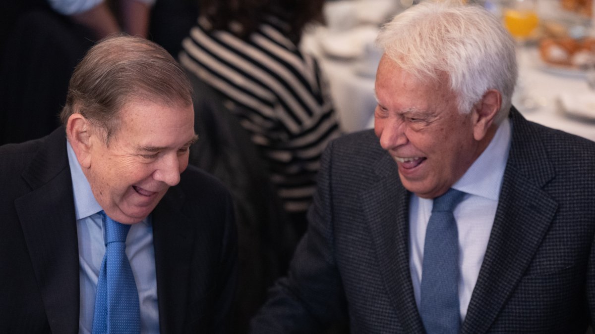 El presidente electo de Venezuela, Edmundo González y el ex presidente del Gobierno, Felipe González.