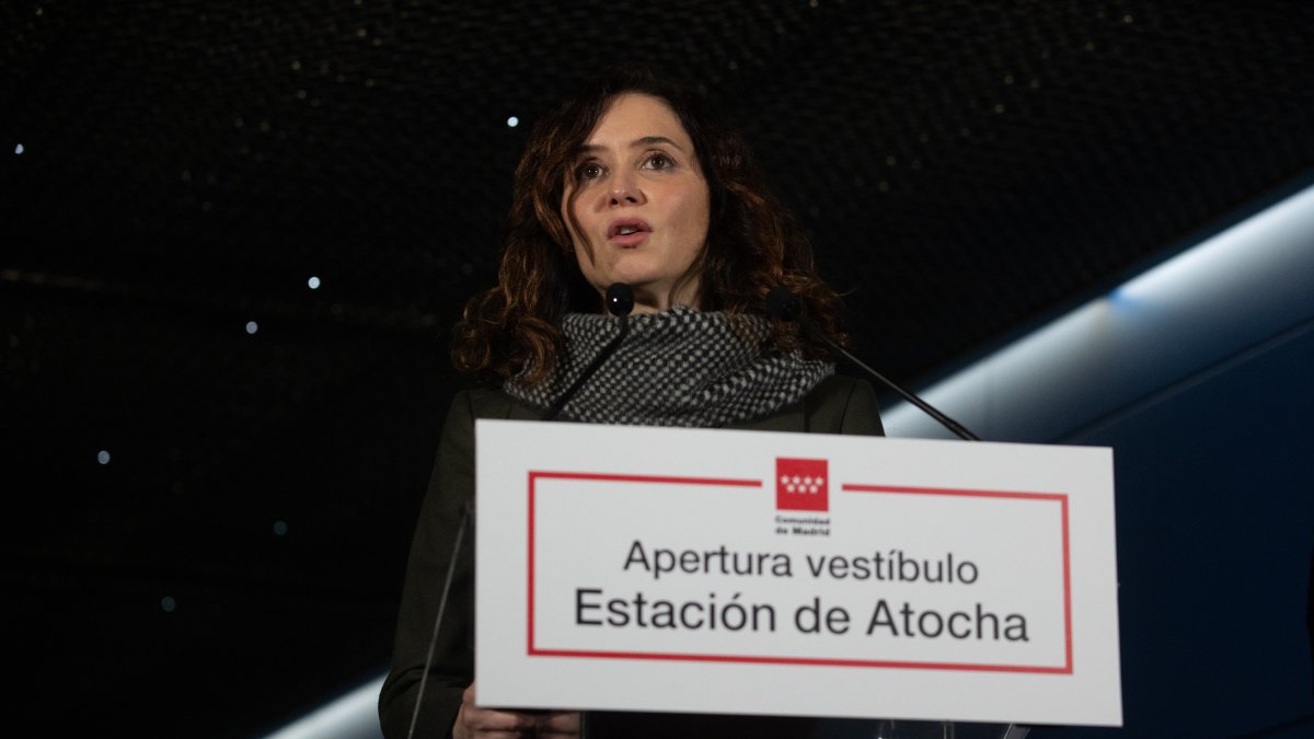 Isabel Díaz Ayuso, en un acto público el pasado viernes en Madrid.