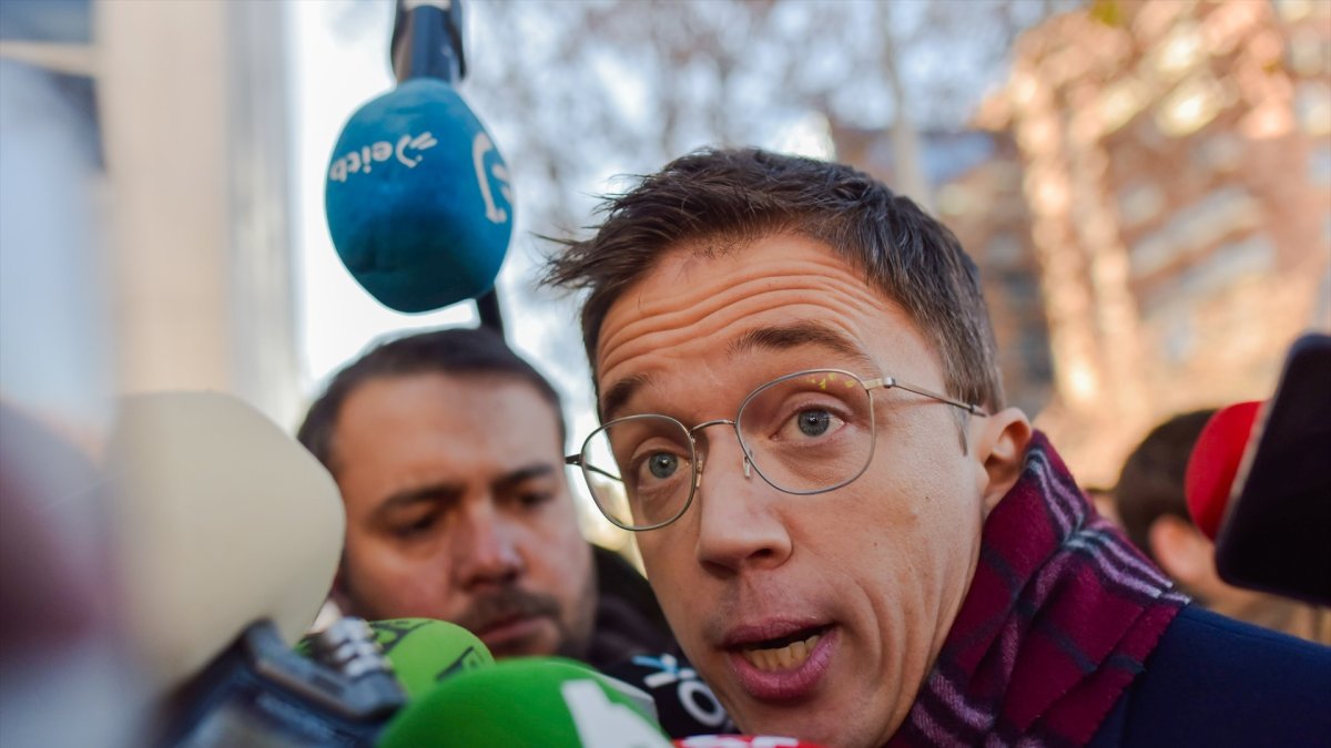 El ex portavoz de Sumar en el Congreso Iñigo Errejón llega a declarar a los juzgados de Plaza de Castilla.
