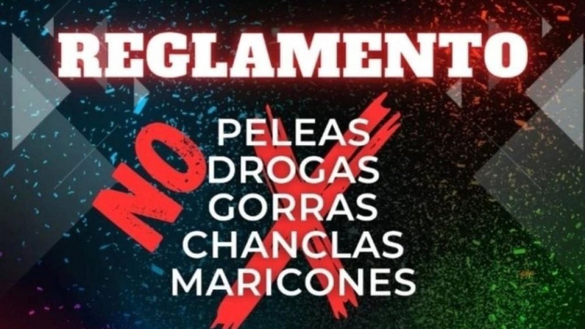 Cartel anunciador de la fiesta homófoba en Torremolinos.