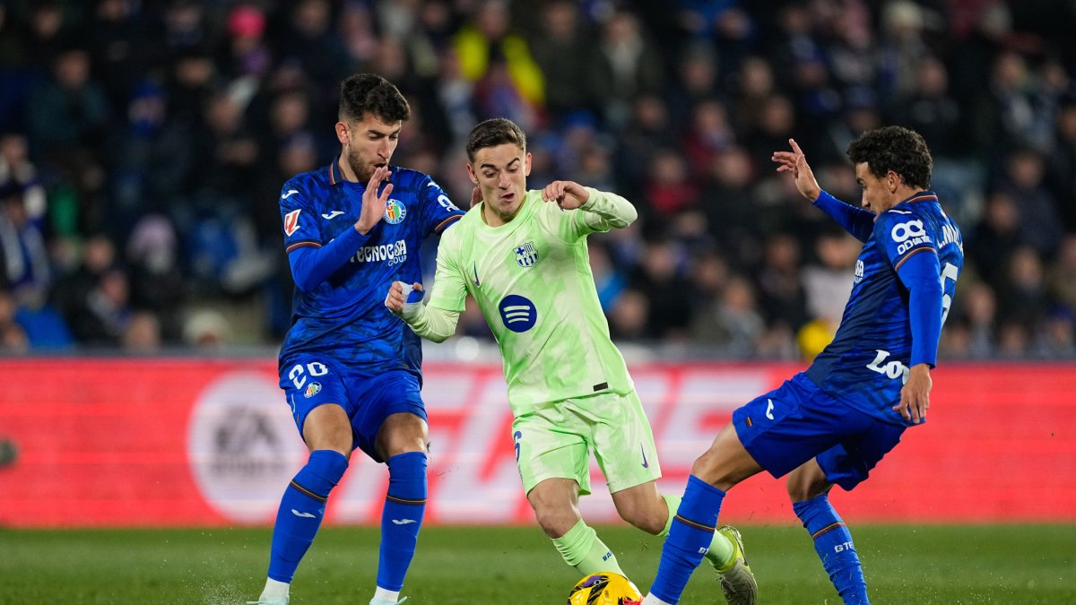 Gavi, en el Getafe - Barcelona.