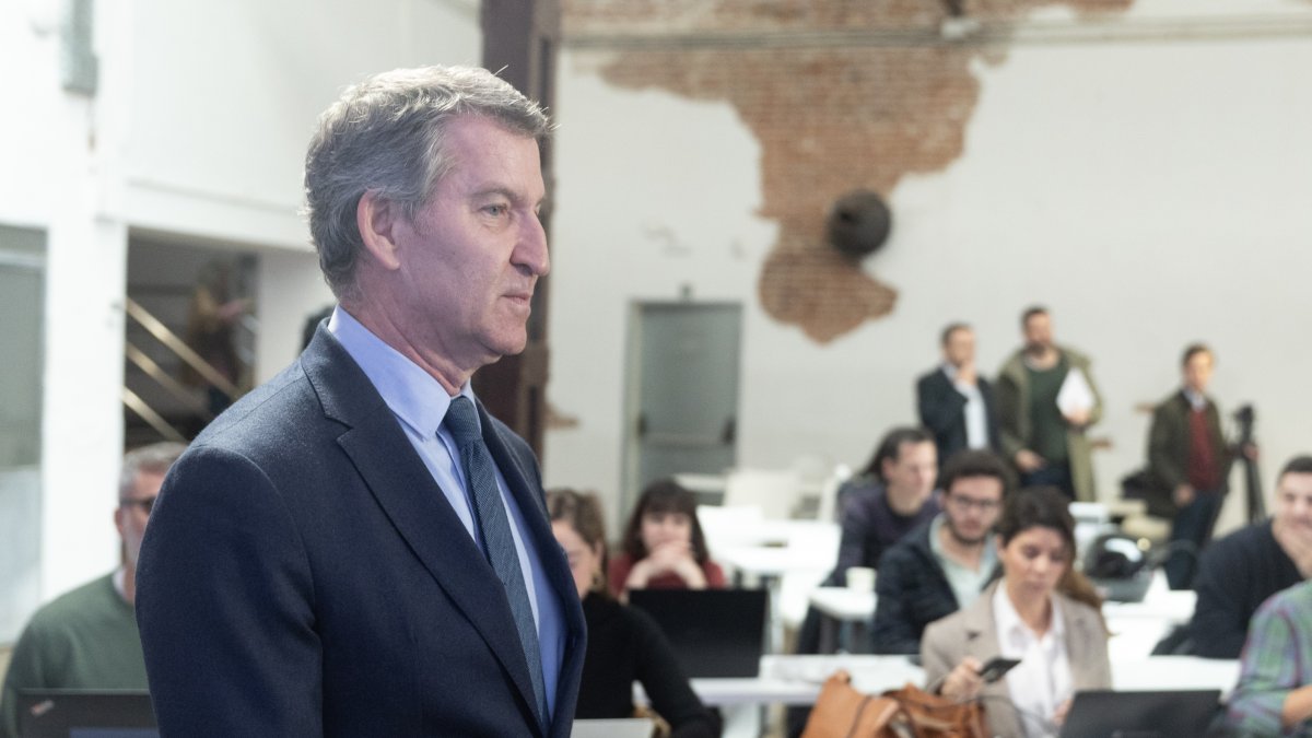 El presidente del Partido Popular, Alberto Núñez Feijóo