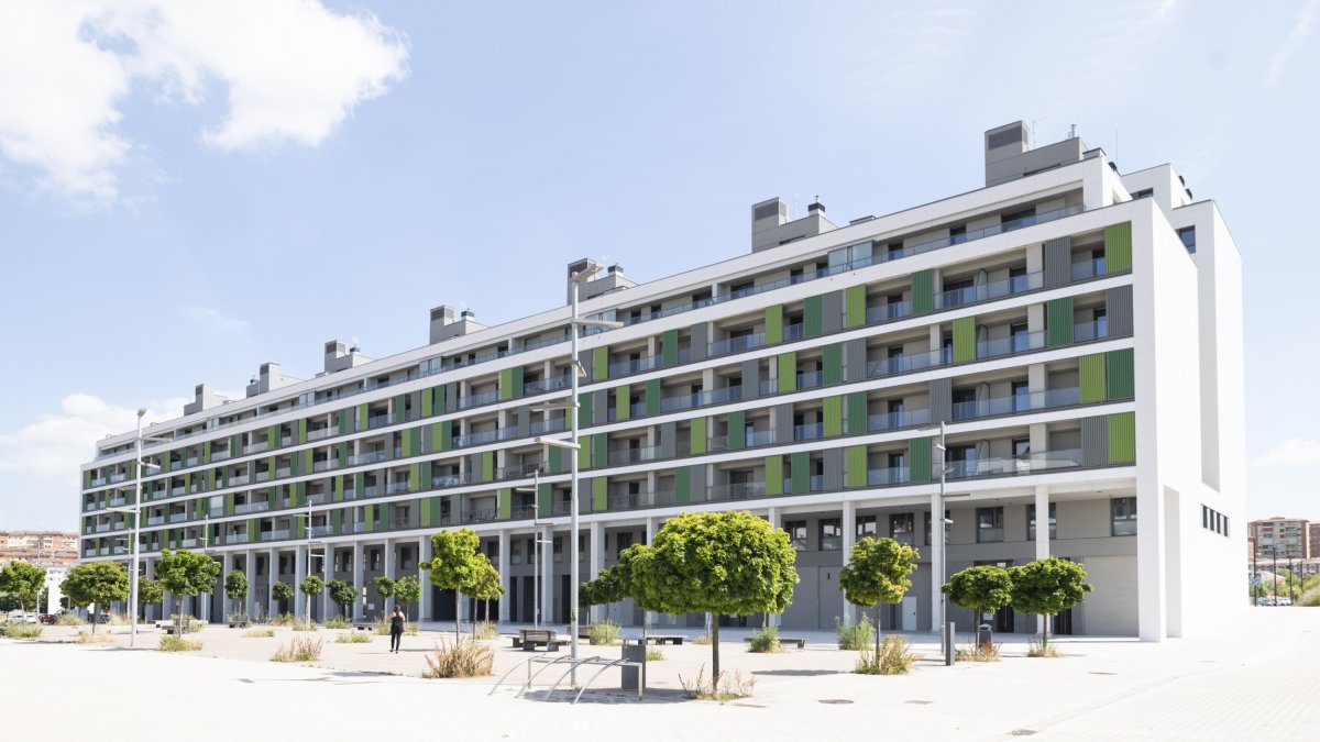 Viviendas dedicadas al alquiler construidas recientemente en Navarra.