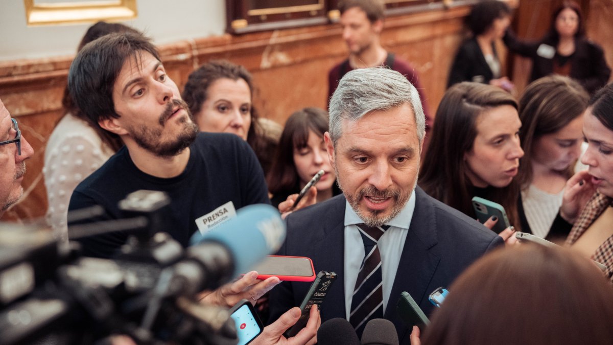 El vicesecretario de Economía del PP, Juan Bravo, en el Congreso.