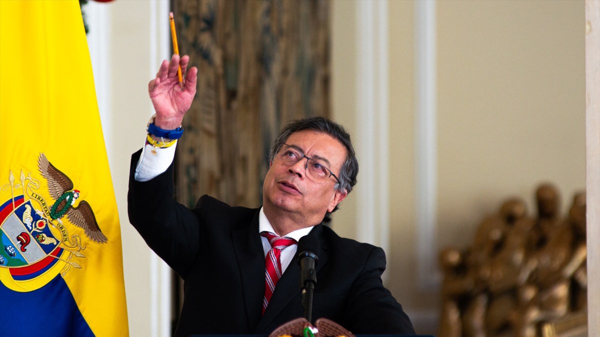 El presidente de Colombia, Gustavo Petro