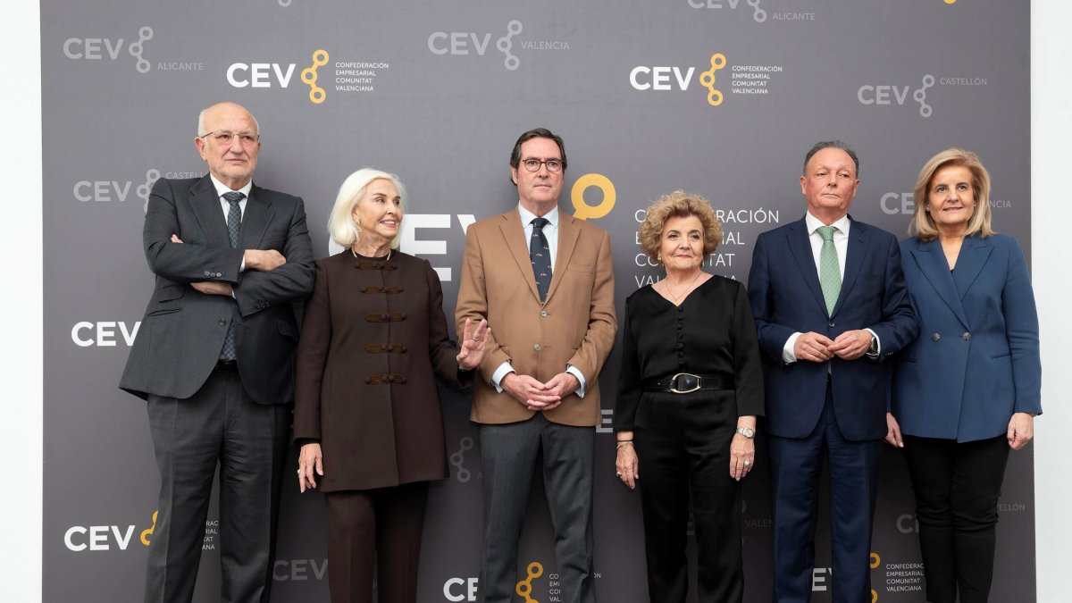 Juan Roig, Hortensia Herrero, Antonio Garamendi, Salvador Navarro y Fátima Bález