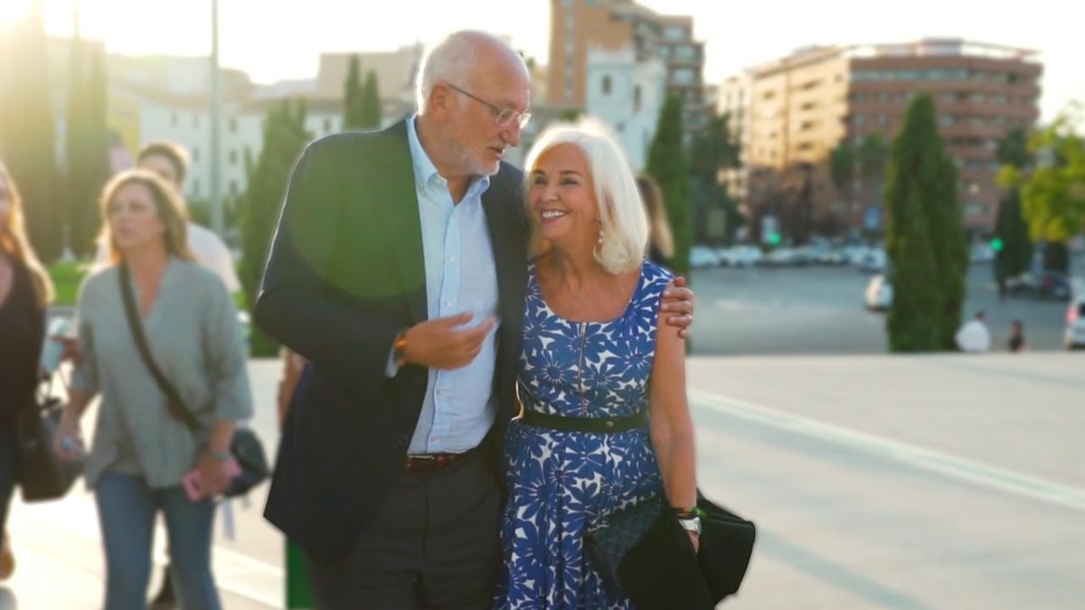 Hortensia Herrero junto a Juan Roig