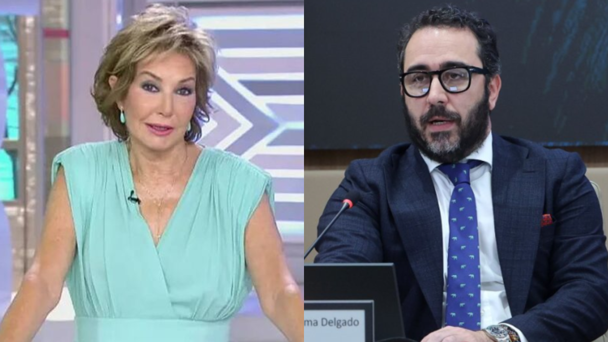 La presentadora de Telecinco, Ana Rosa Quintana, y Víctor de Aldama.