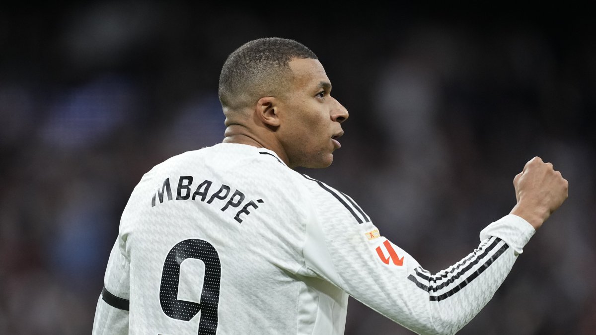 Kylian Mbappe, en el partido ante el Rayo