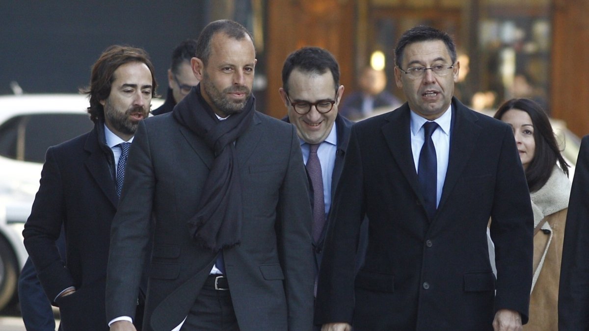 Bartomeu y Rosell, en la Audiencia Nacional en 2016
