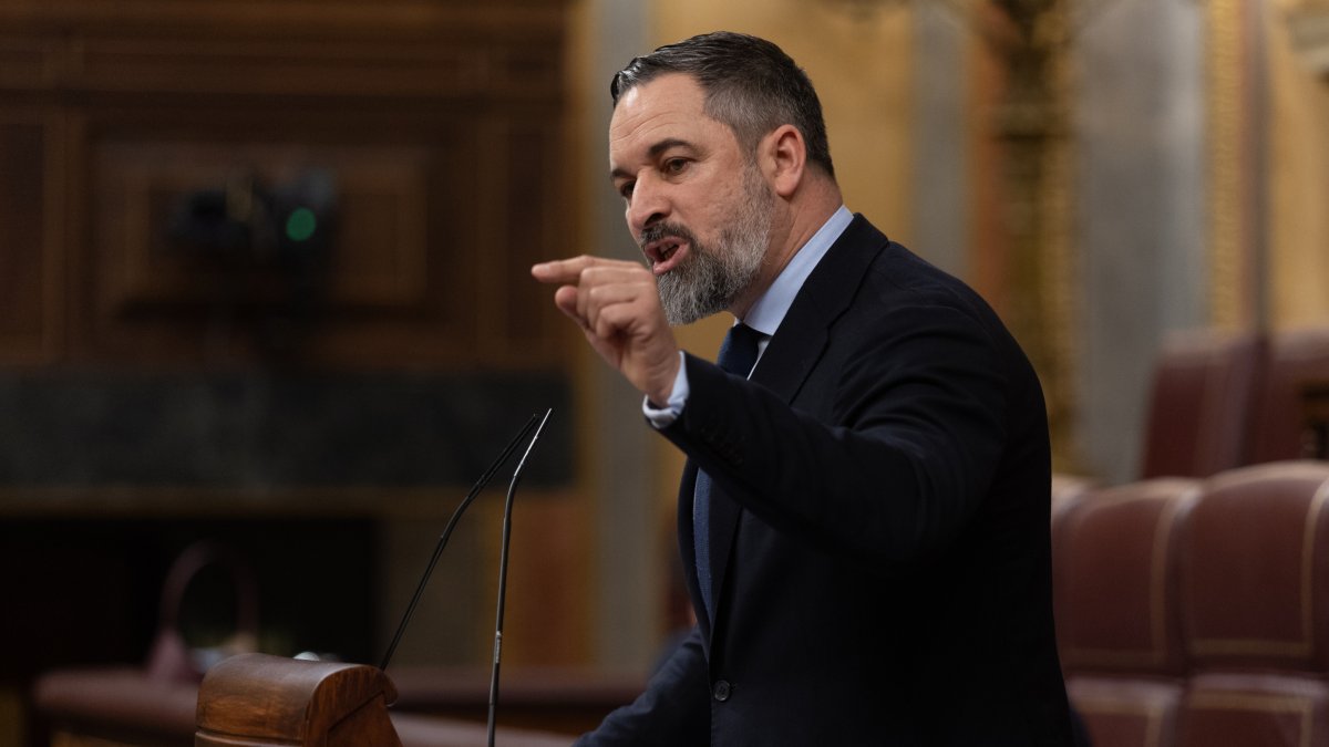 El presidente de VOX, Santiago Abascal.