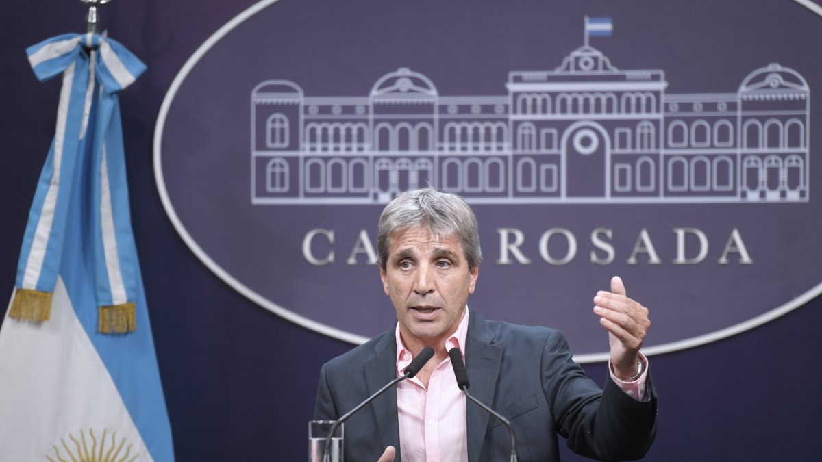 (Foto de ARCHIVO)
El ministro de Economía argentino, Luis Caputo.
JULIÁN ÁLVAREZ - TÉLAM
28/1/2024