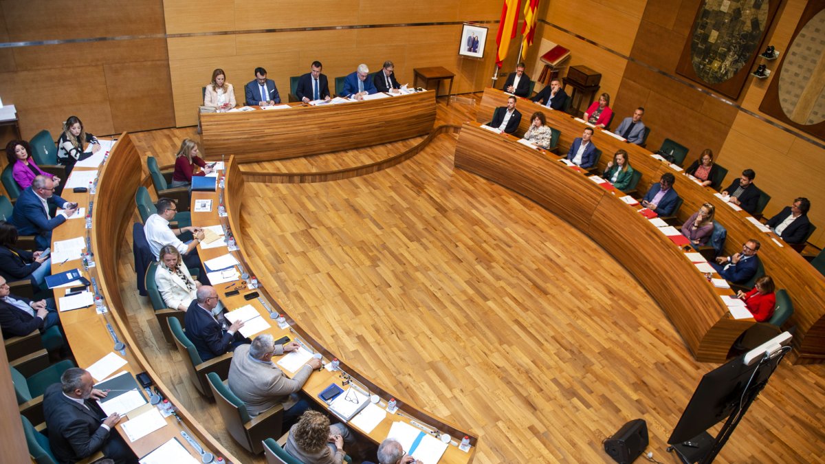 Imagen archivo del pleno de la Diputación de Valencia