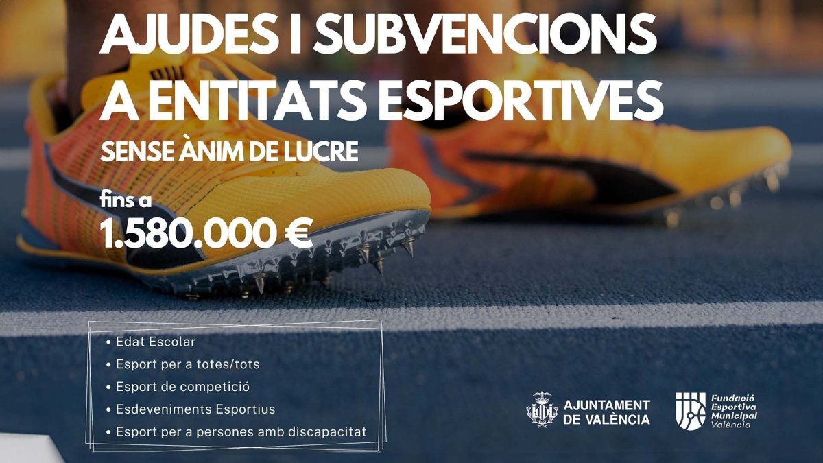 Cartel subvenciones deportivas