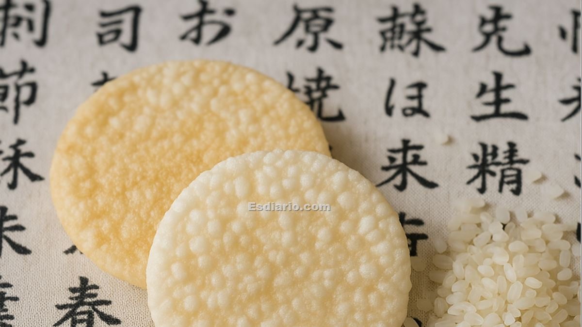 Galletas de arroz, receta japonesa