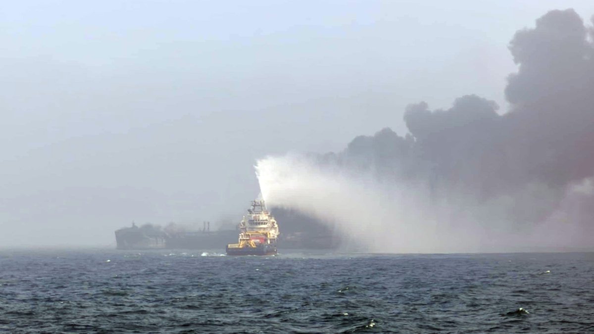 (Foto de ARCHIVO)
Petrolero de bandera de conveniencia atravesando el Mar del Norte. 
Photo: Bartek Smialek/PA Media/dpa
10/3/2025
