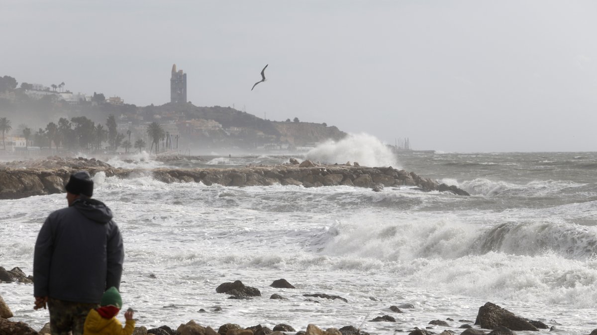Temporal en Málaga.