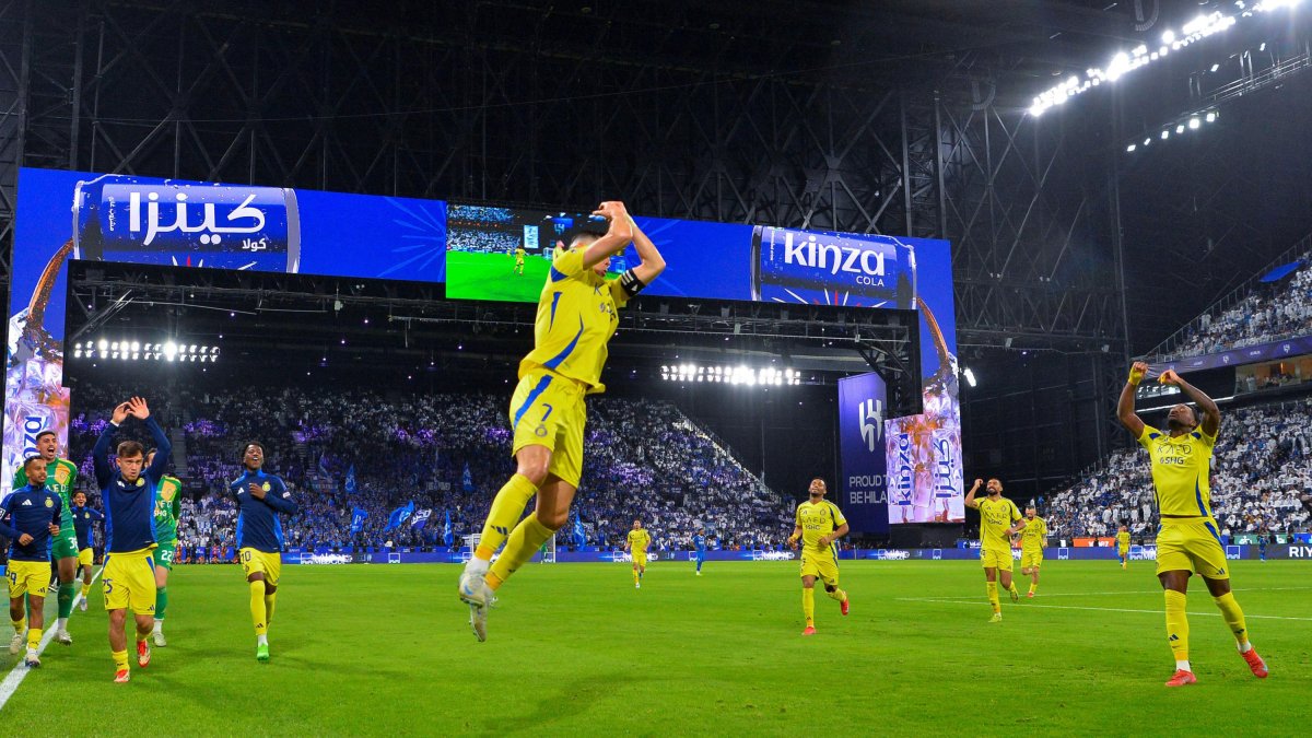 Cristiano Ronaldo celebra un gol con el Al Nassr.