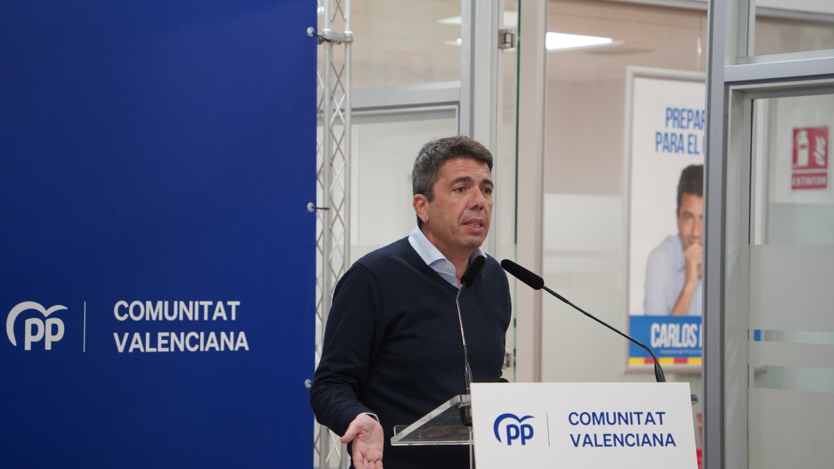 Carlos Mazón en un acto del PPCV