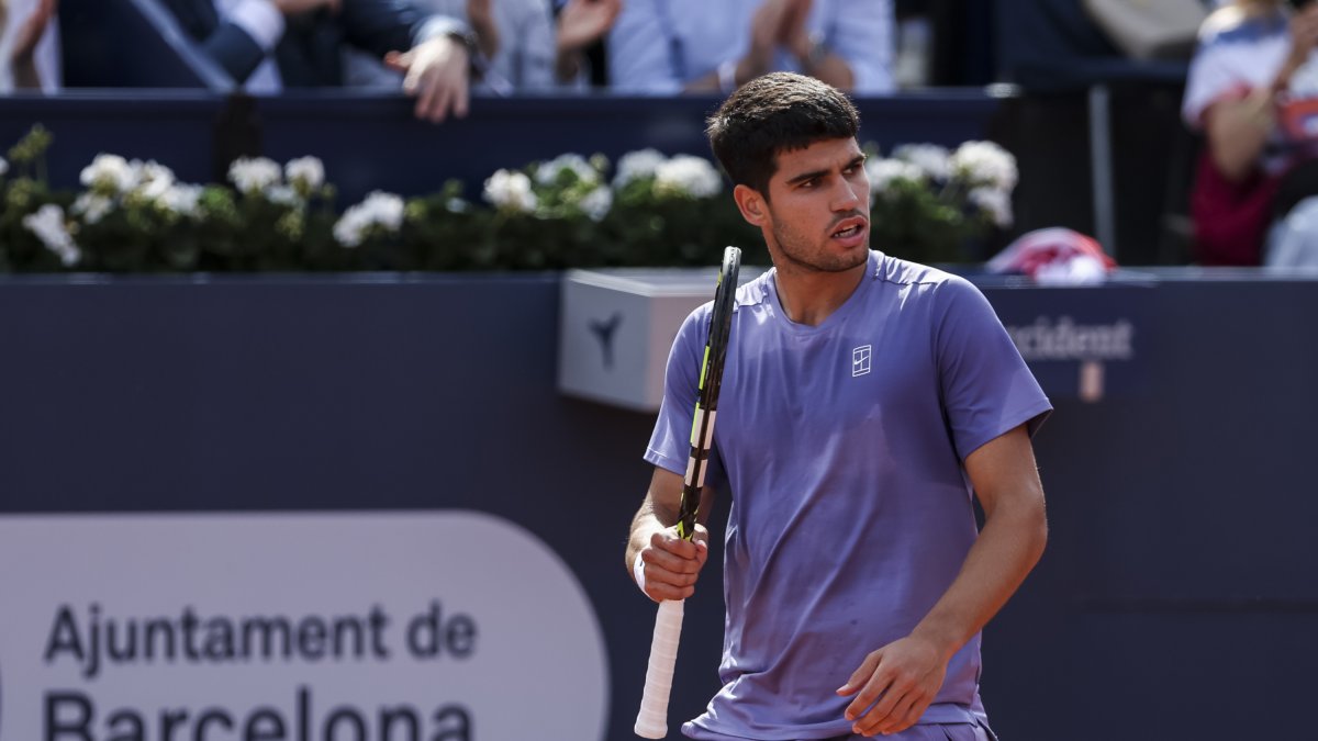 Carlos Alcaraz, en el Trofeo Conde de Godó.