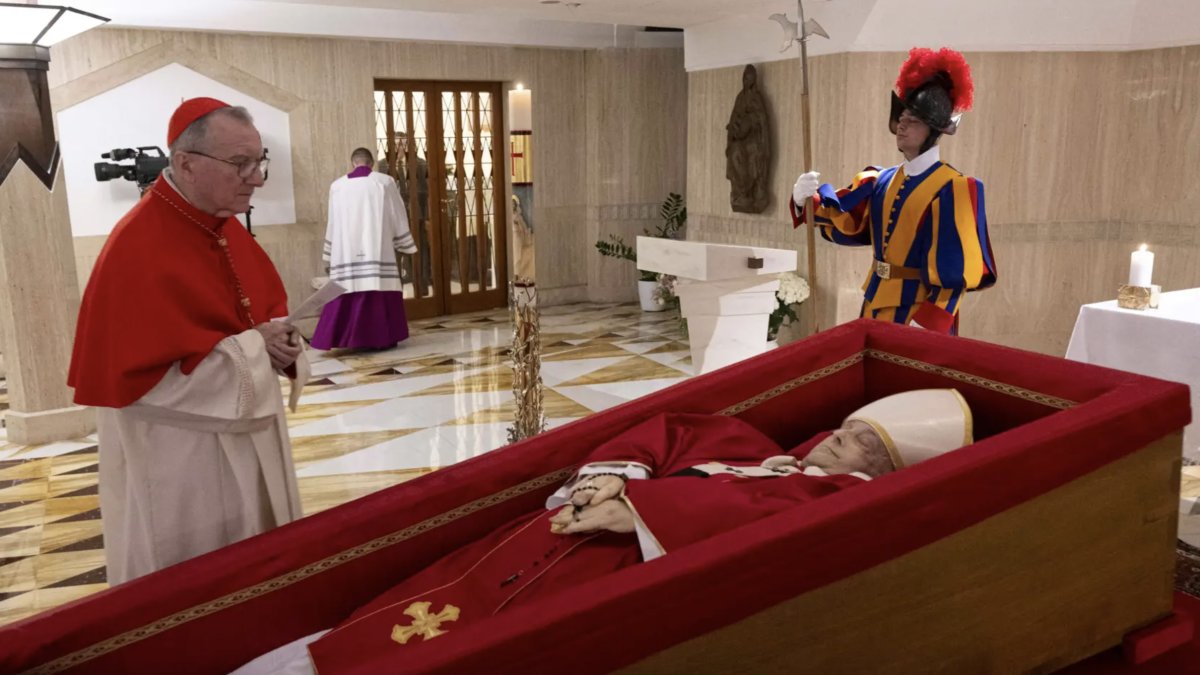 El féretro del Papa Francisco