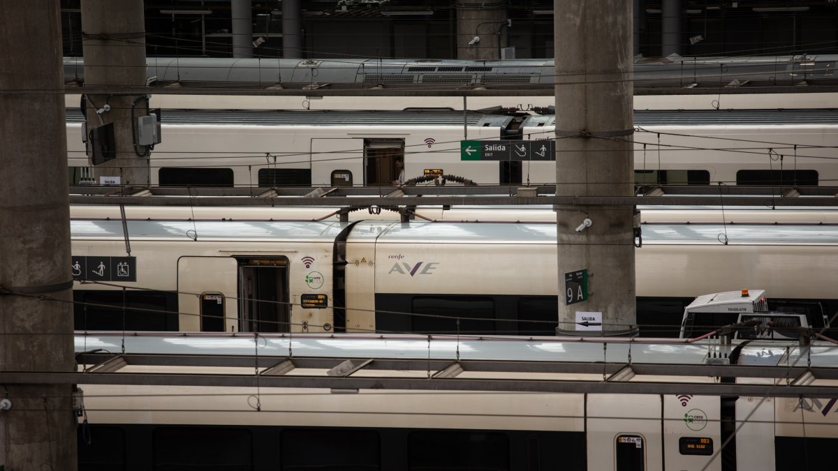 Estación de tren Puerta de Atocha-Almudena Grandes, a 16 de abril de 2025, en Madrid (España).