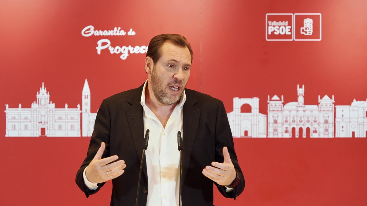 Óscar Puente, en el reciente congreso del PSOE de Valladolid.