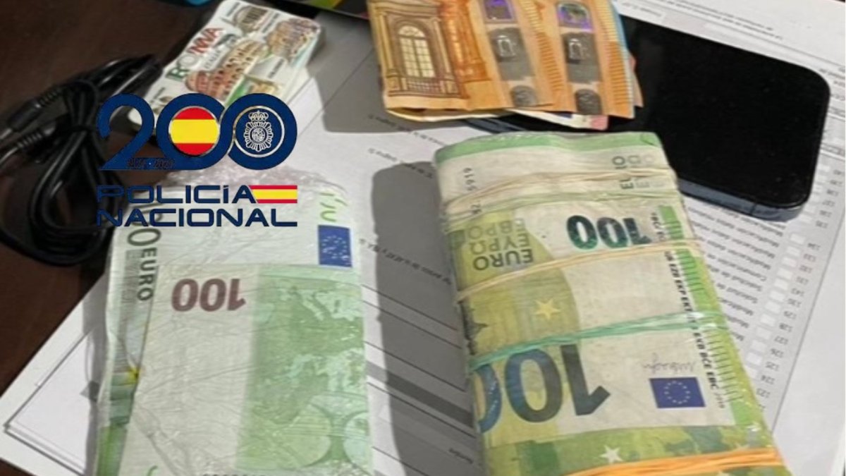 Dinero intervenido en la operación 'Prima'.