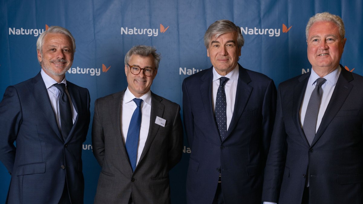 Desde la izquierda, David Gallardo, Jacinto Pico, Francisco Reynés y Jordi Garcia Tabernero.
REMITIDA / HANDOUT por NATURGY
22/5/2025