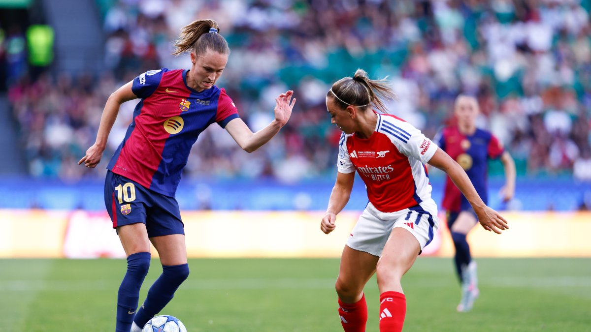 Graham Hansen, en la final de la Champions League femenina.